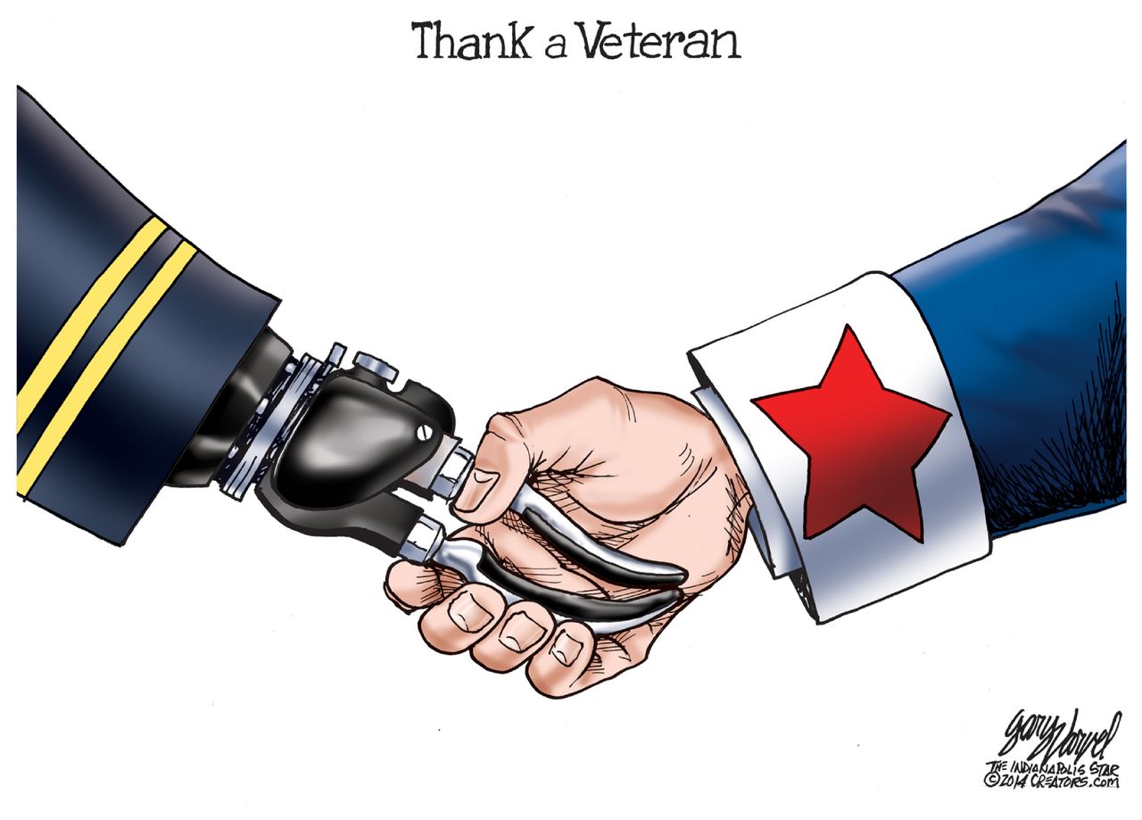 Editorial cartoon U.S. Veteran&amp;#039;s Day