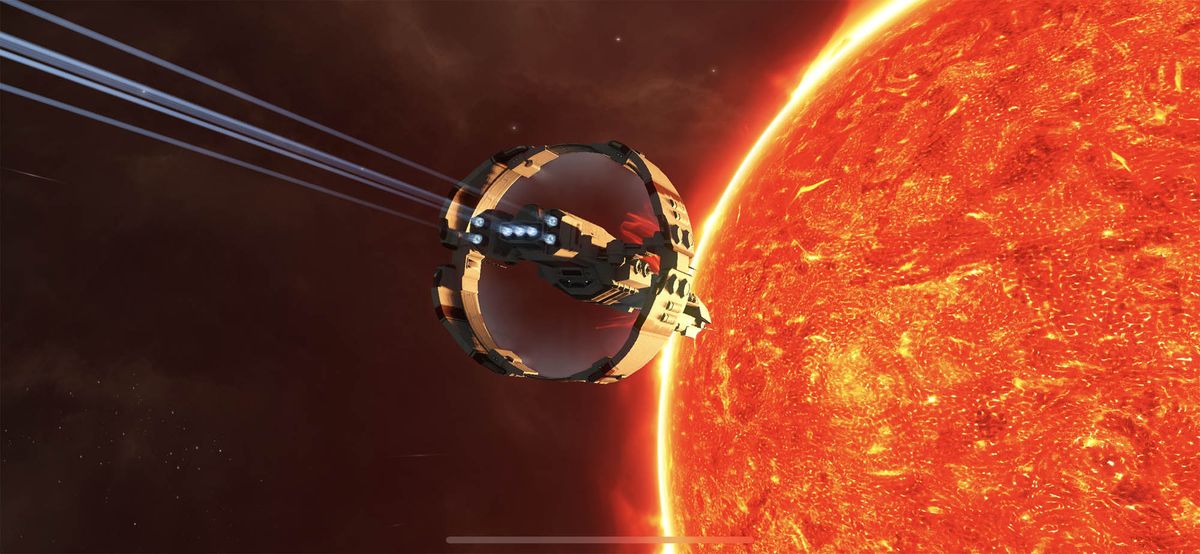 A still image from "EVE Echoes," a mobile MMO spin-off of "EVE Online" coming in August 2020.