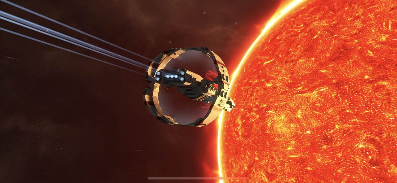 A still image from "EVE Echoes," a mobile MMO spin-off of "EVE Online" coming in August 2020.