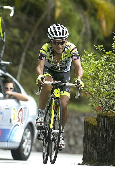 Jose Rujano (ISD-Neri) blew the field away on the climb up Genting Highlands and rode into the tour lead and would have to fall over on the final day to lose the race.