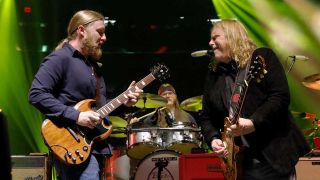 Derek Trucks and Warren Haynes onstage