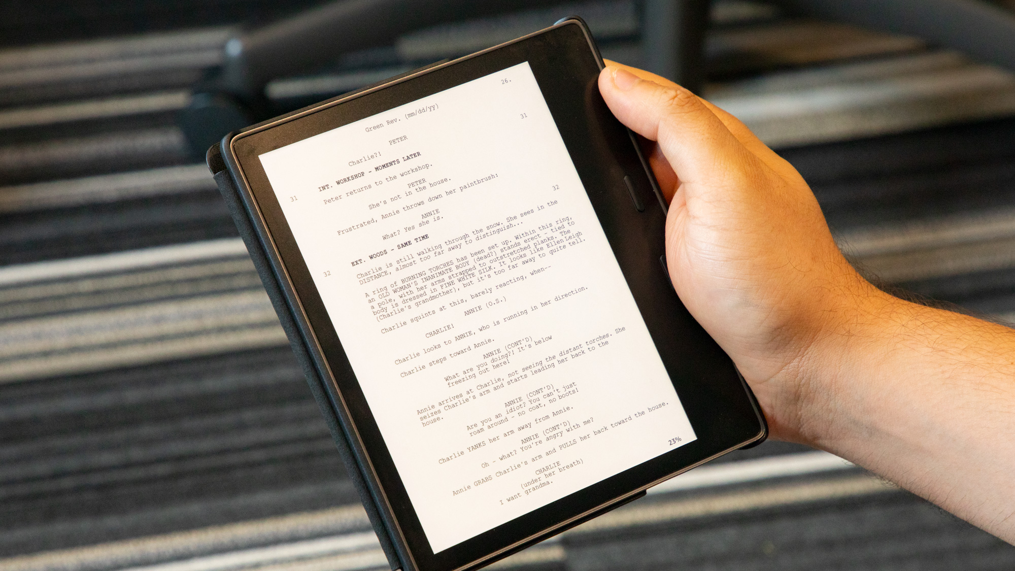 Kindle Oasis 2019 review: script mode