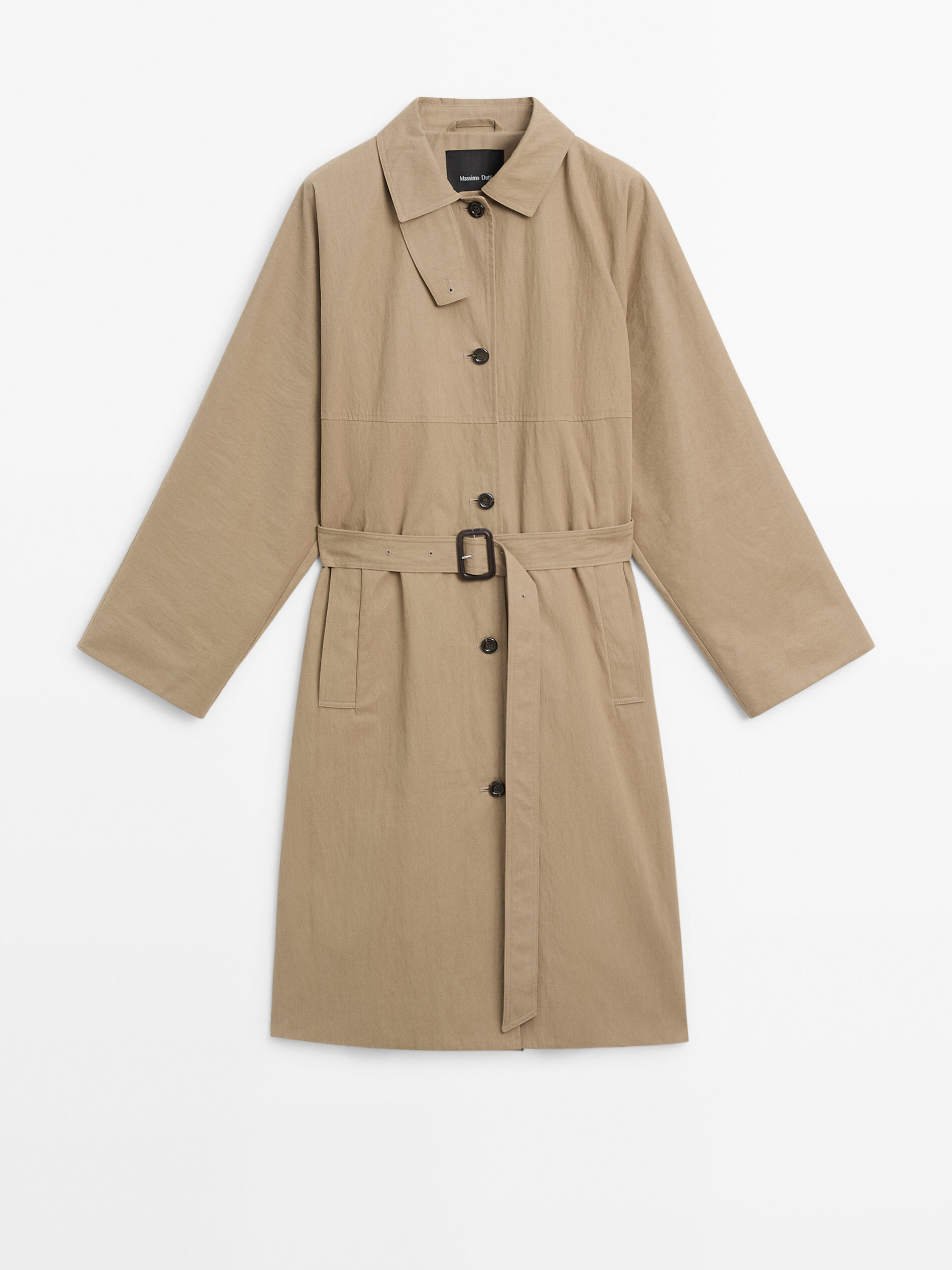 Cotton Blend Trench Coat