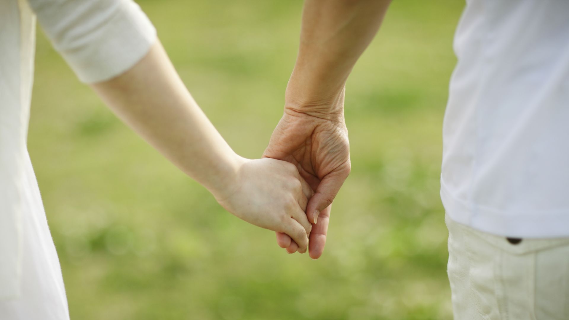 couple holding hands