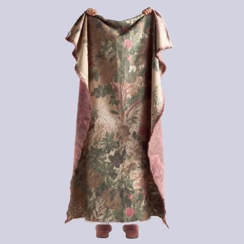 Anthropologie, Woven Jacquard Patterned Throw Blanket