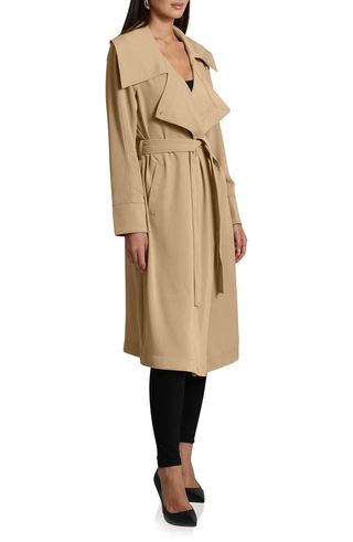 Belted Drape Trench Coat