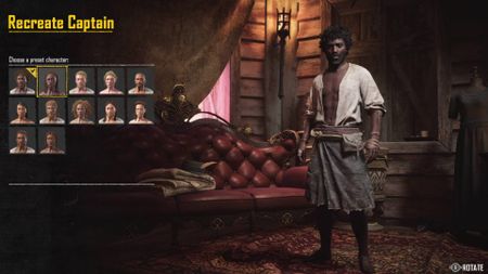 Skull and Bones changing pirate captain appearance