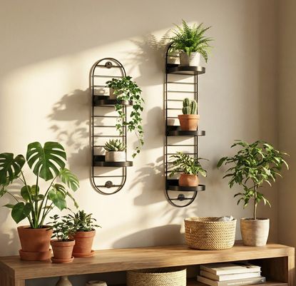 SKUGGRONA wall planters