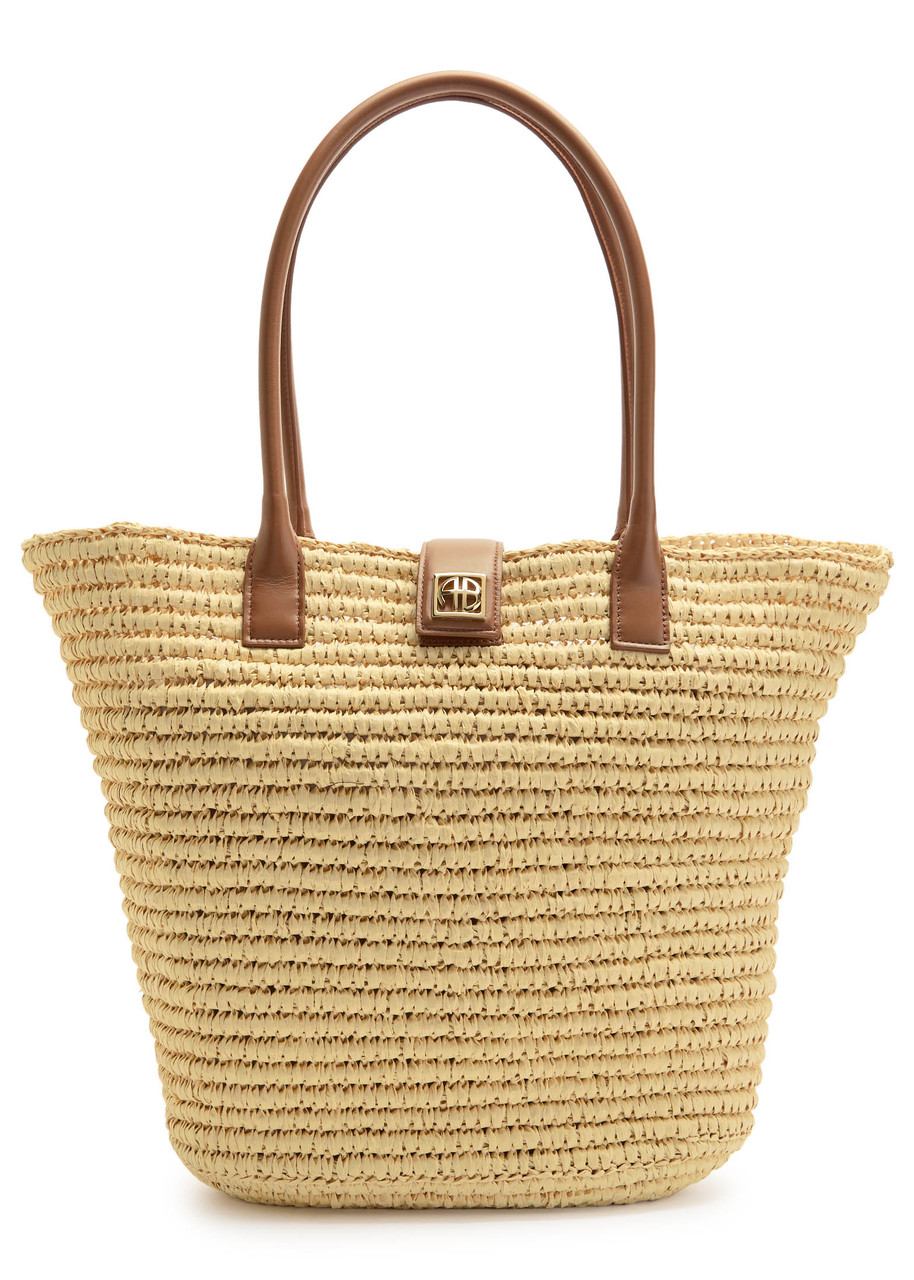 Lou Woven Raffia Tote