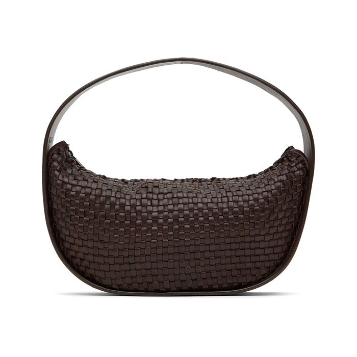 St. Agni, Brown Woven Petit Arc Bag
