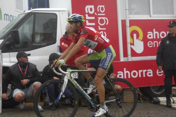 Vincenzo Nibali (Liquigas-Doimo) at the finish line.