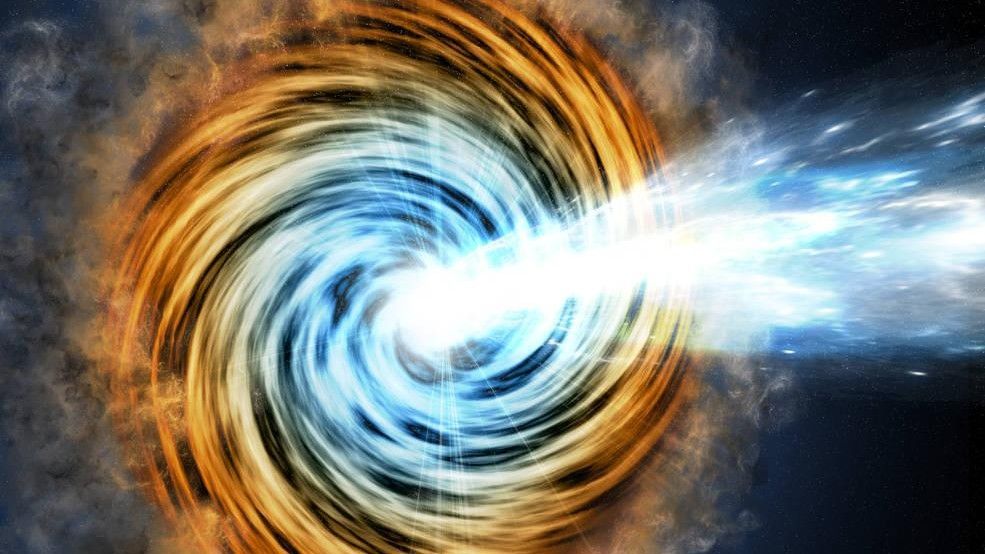 Object mistaken as a galaxy is actually a black hole pointed directly at Earth