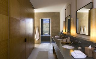 Bathroom area of Amangiri resort
