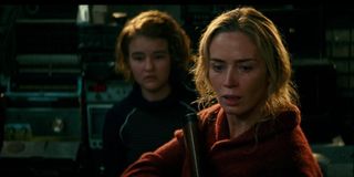 Emily Blunt and Millicent Simmonds in A Quiet Place