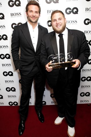 Bradley Cooper & Jonah Hill at The GQ Men Of The Year Awards, 2014