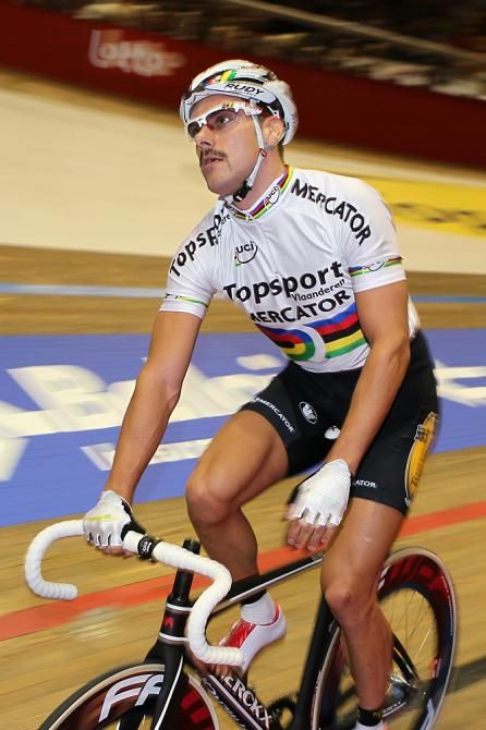 Kenny de Ketele sporting his Movember moustache
