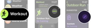 How to edit a custom workout in watchOS 9: Launch the workout app, tap the options button, and then tap the edit button on the workout you want to edit.