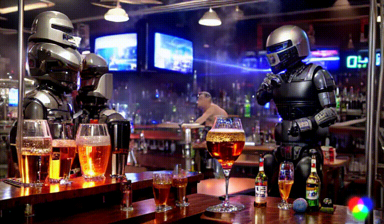 Robot at Bar