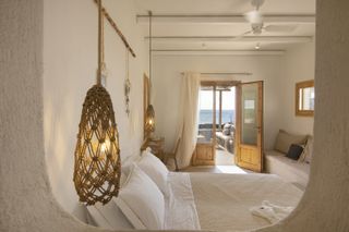 Tranquil bedroom overlooking the sea