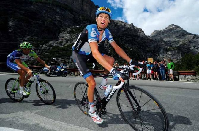 Ryder Hesjedal (Garmin) on his way to the overall win in the Giro d'Italia