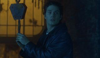 Hellraiser: Hellworld Henry Cavill playing around with a hook