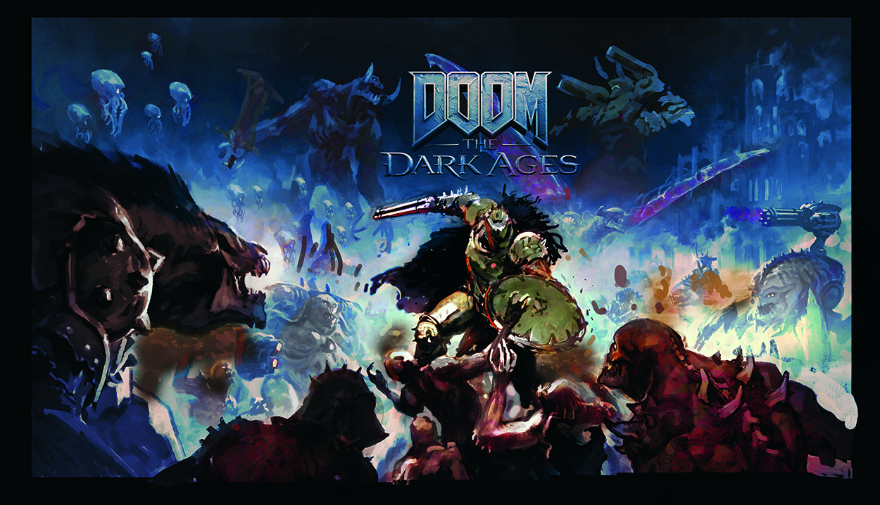 Doom the Dark Ages cover art tutorial