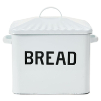Creative Co-Op Distressed White Bread Box with Lid | Was $56.99now $18.99 at Amazon