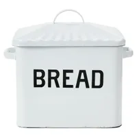Creative Co-Op Distressed White Bread Box with Lid | Was $56.99now $18.99 at Amazon