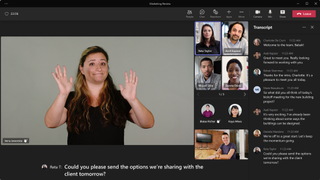 Microsoft Teams Sign Language View