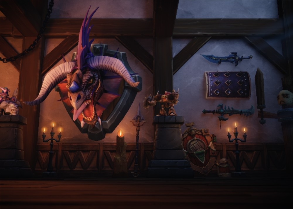 Promotional screenshot of the teaser trailer for player housing coming soon to World of Warcraft.