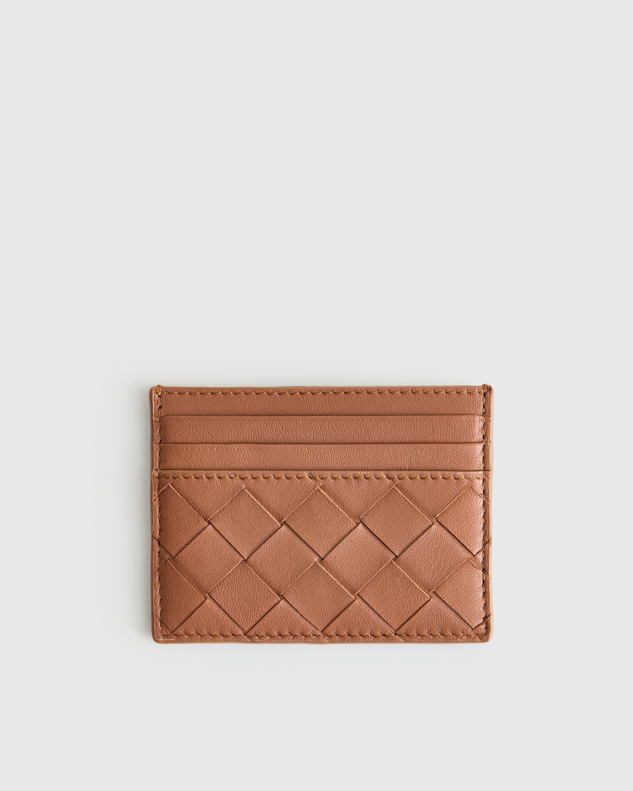 Italian Handwoven Leather Small Card Case