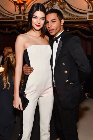 Kendall Jenner & Oliver Rousteing At The British Fashion Awards 2014