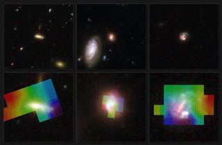 Telescopes Team Up for 3-D Galaxy Views