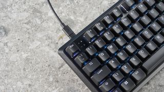 Photograph of the Corsair K70 Pro TKL gaming keyboard