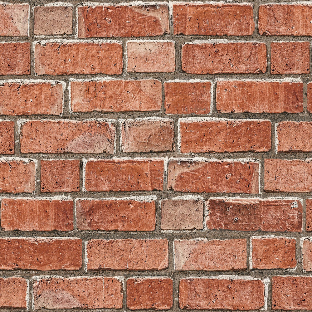 B&Q Colours Red Brick Wallpaper