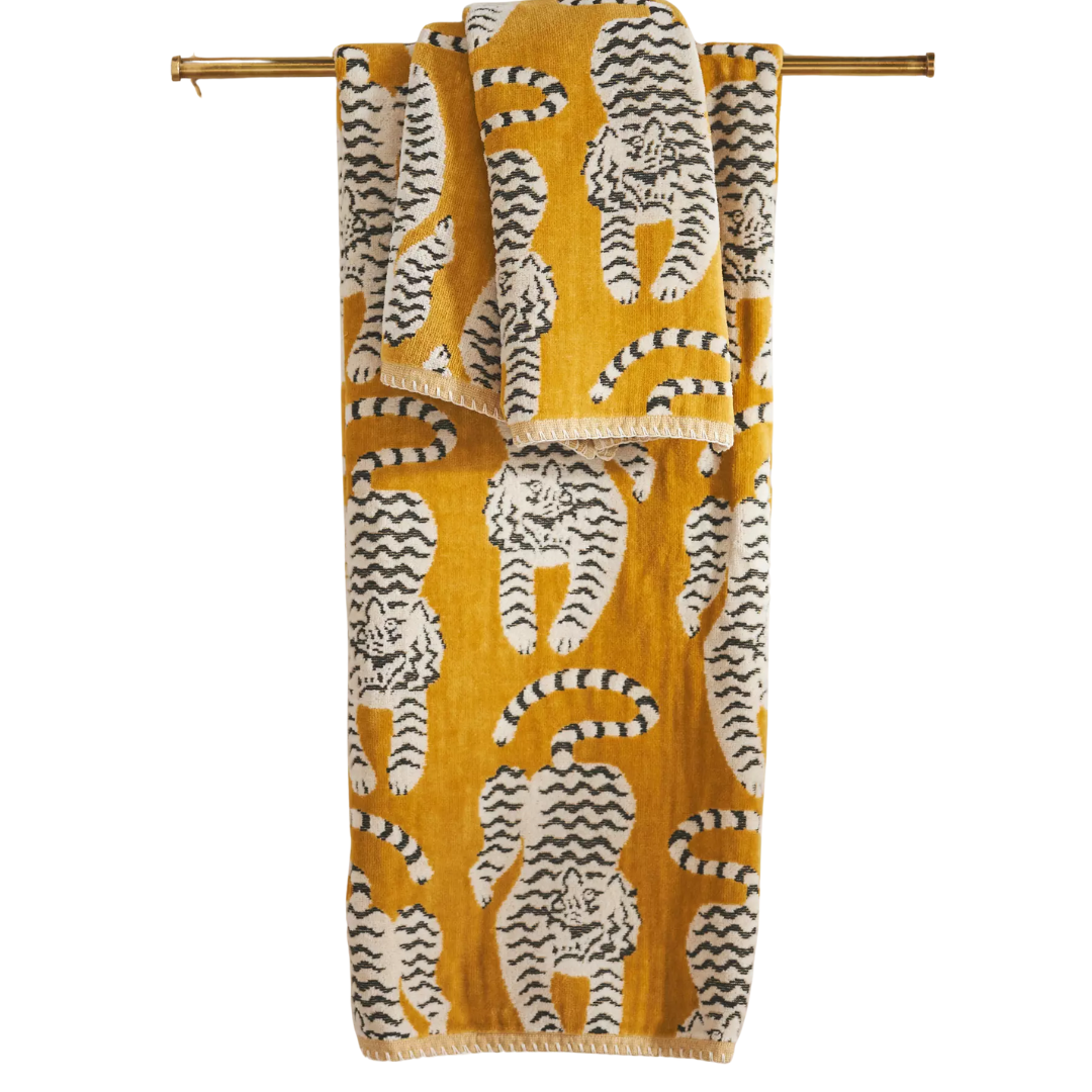 Isa Tiger Cotton Towel Collection