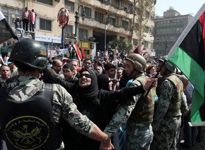 Egypt women protesters