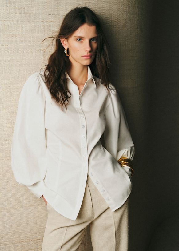 Sullia Shirt - Ecru - Organic Cotton - Sézane