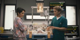 Fenisha and Ethan with baby Bodhi as he fights for his life