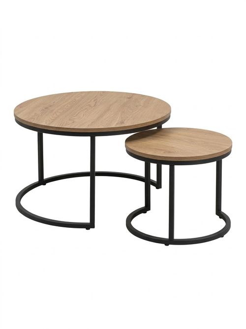 Nomad Nest of 2 Coffee Tables - Natural