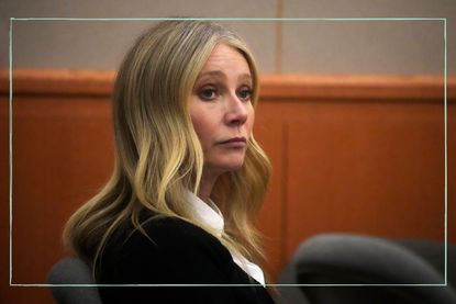 A close up of Gwyneth Paltrow in court