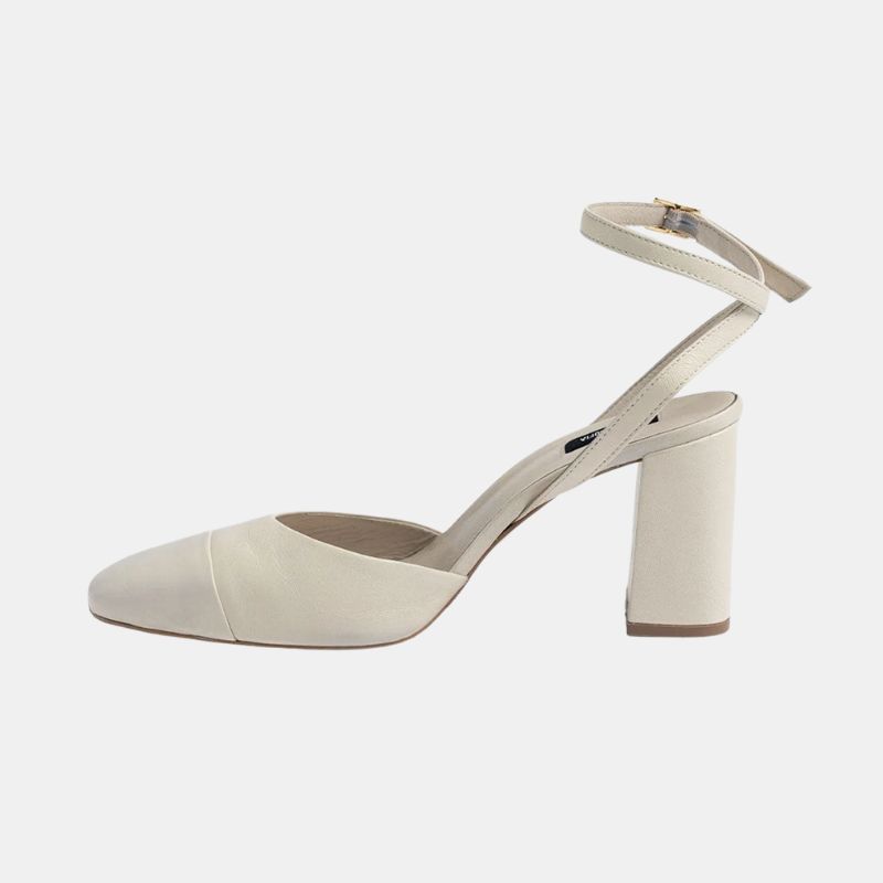 Image of white cream heels