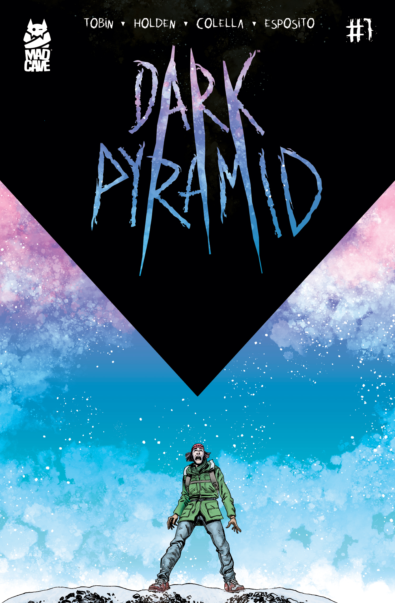 P.J. Holden's main cover for Dark Pyramid #1.