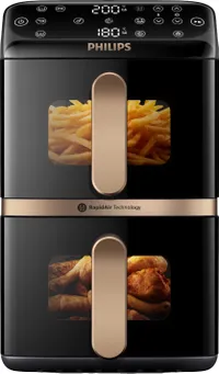 Philips Airfryer Dual Stacked 4000 Series NA462/70 voor 188 euro + 40 euro cashback Philips Airfryer Dual Stacked 4000 Series NA462/70 voor 188 euro + 40 euro cashback