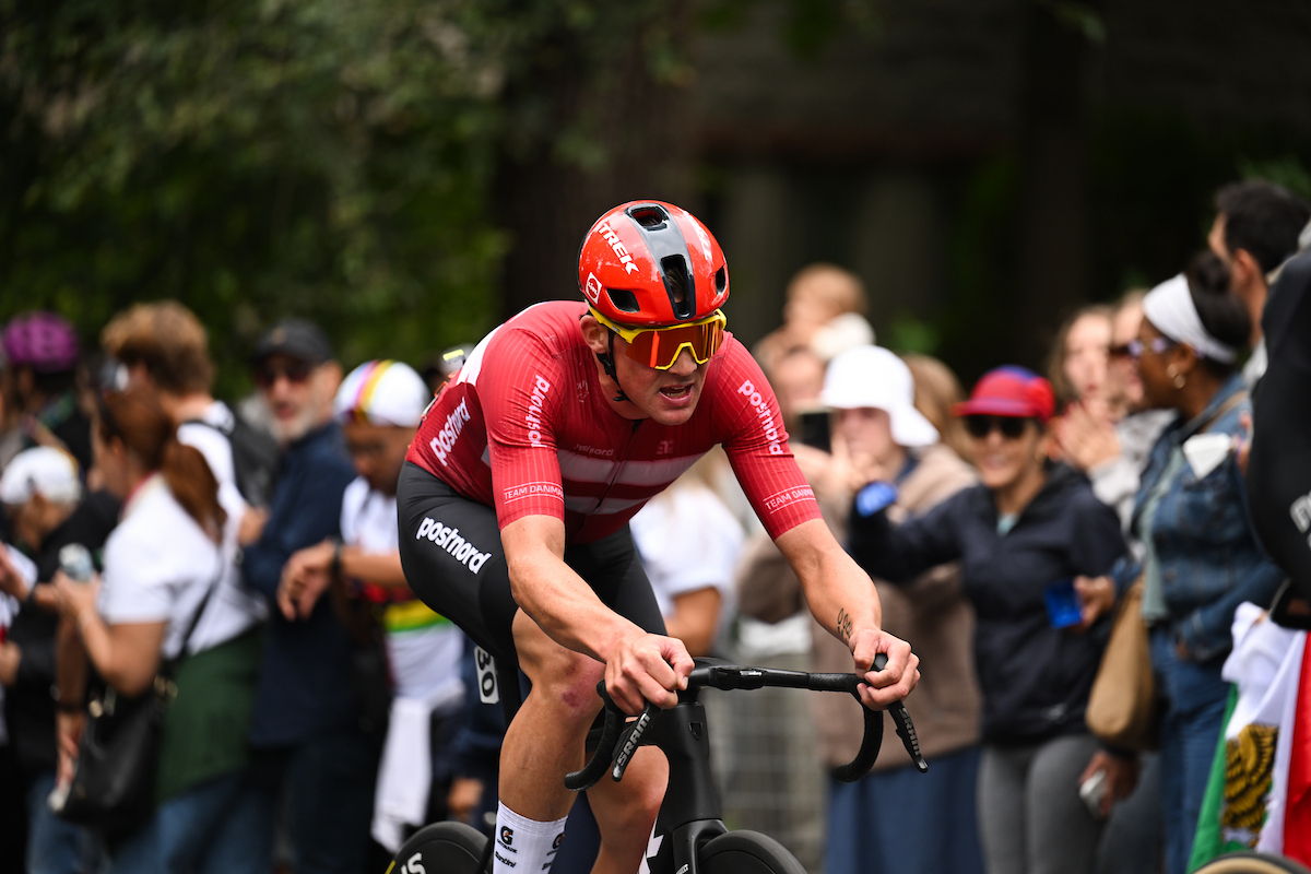 Mads Pedersen (Denmark) during the Men's Elite road race at the 2026 UCI Road World Championships, Montreal, Canada. (Picture by Chris Auld/SWpix.com) 