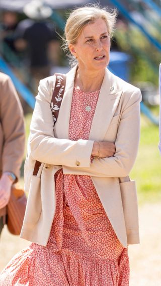 Sophie, Duchess of Edinburgh visits the Groundswell Agricultural Festival Show at Lannock Manor Farm on June 27, 2024