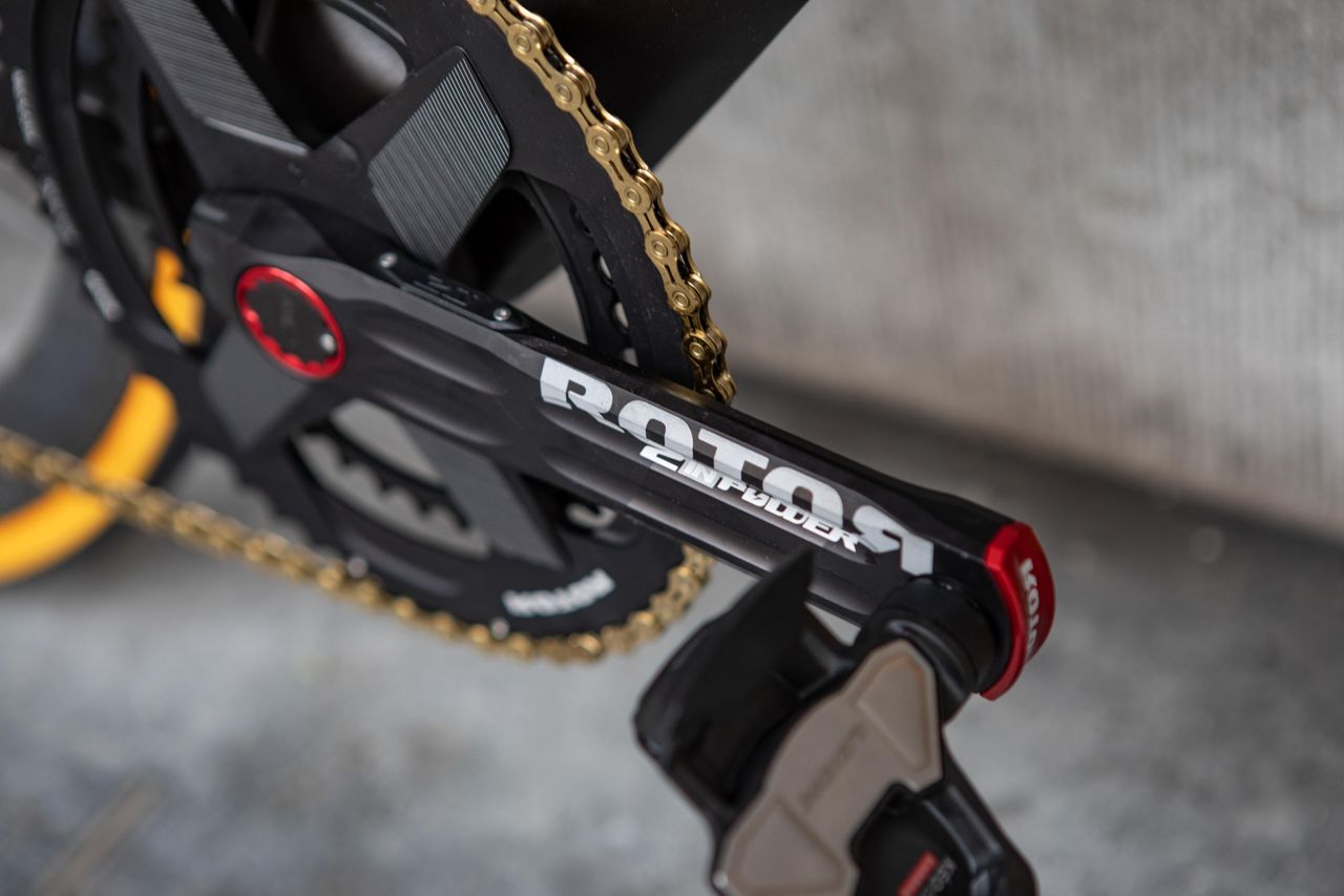 Rotor cranks and Look pedals