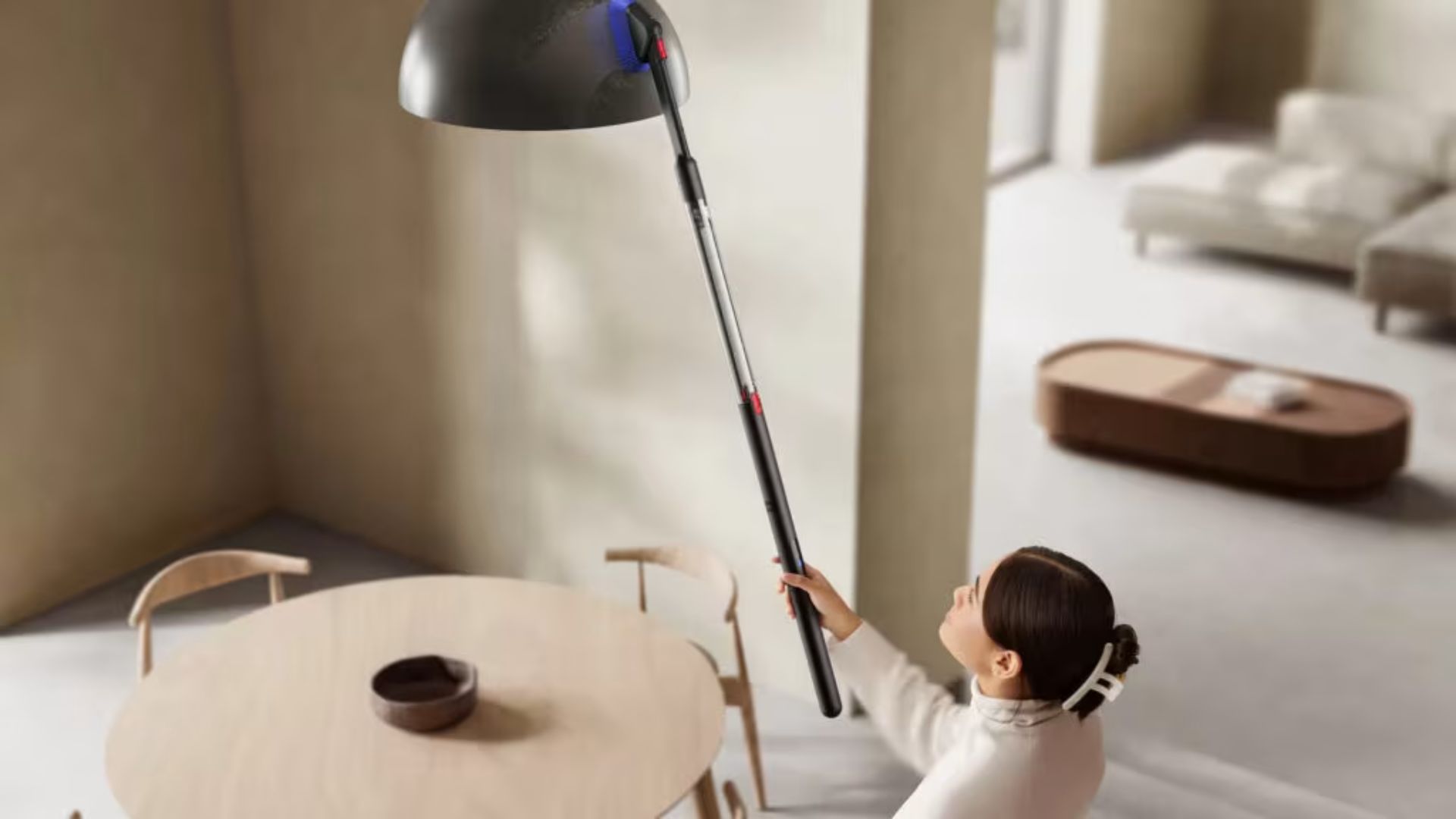 The Dyson PencilVac Vacuum being used in the home