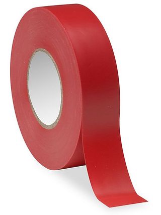 red electrical tape