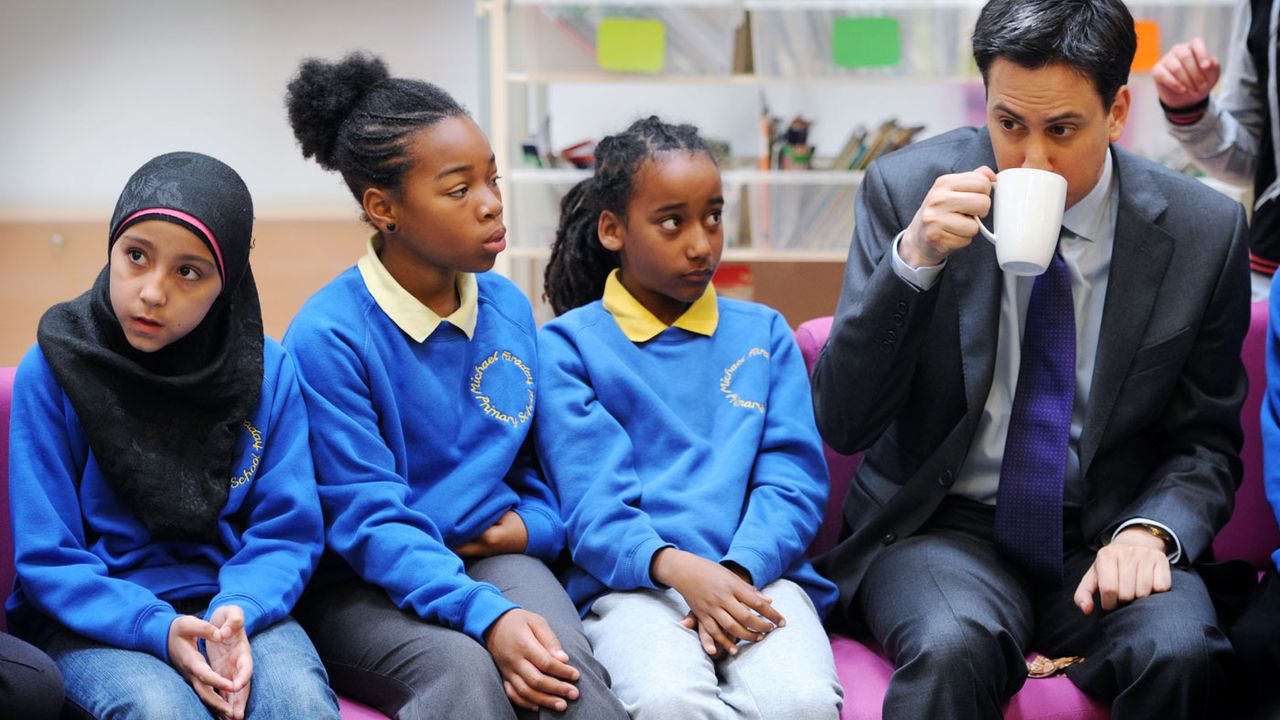 Ed Miliband failed to impress these pupils at Southwark's Michael Faraday School in 2011
